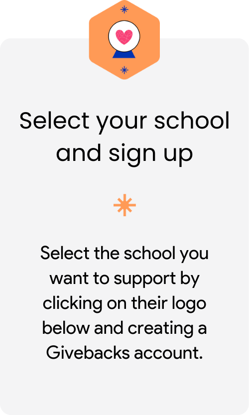 Select your school and sign up